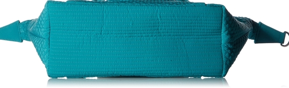 VERA BRADLEY TURQUOISE SEA HADLEY SATCHEL - Picture 3 of 8